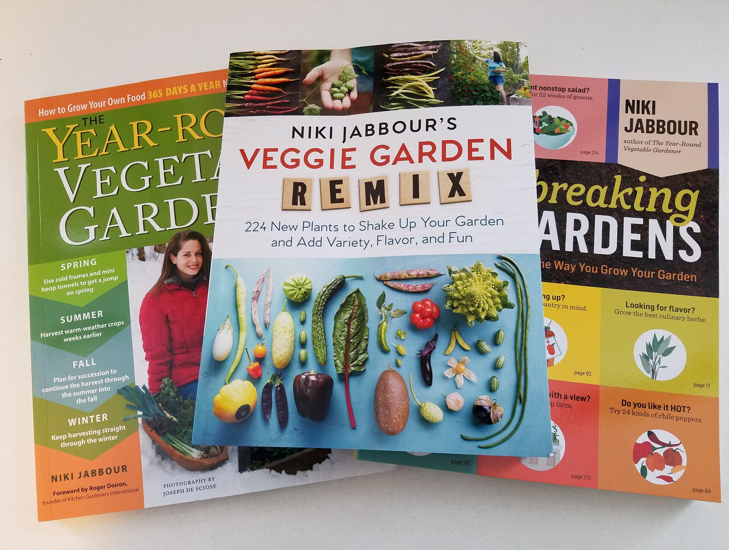 Great gardening books by Niki Jabbour - Veggie Garden Remix is just out!