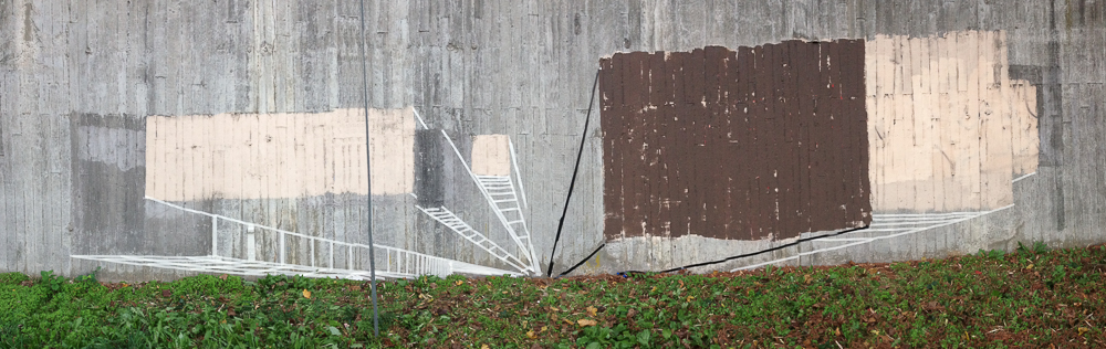 Unknown Superheroes, Tape on Wall, Takoma Park, November 13th 2015