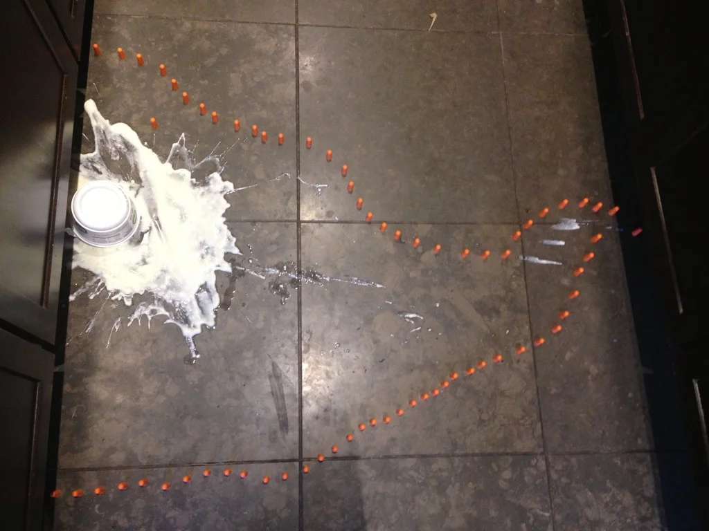 Domestic emergency, The Yogurt Variety. site specific installation, yogurt, foam ear plugs. 2015