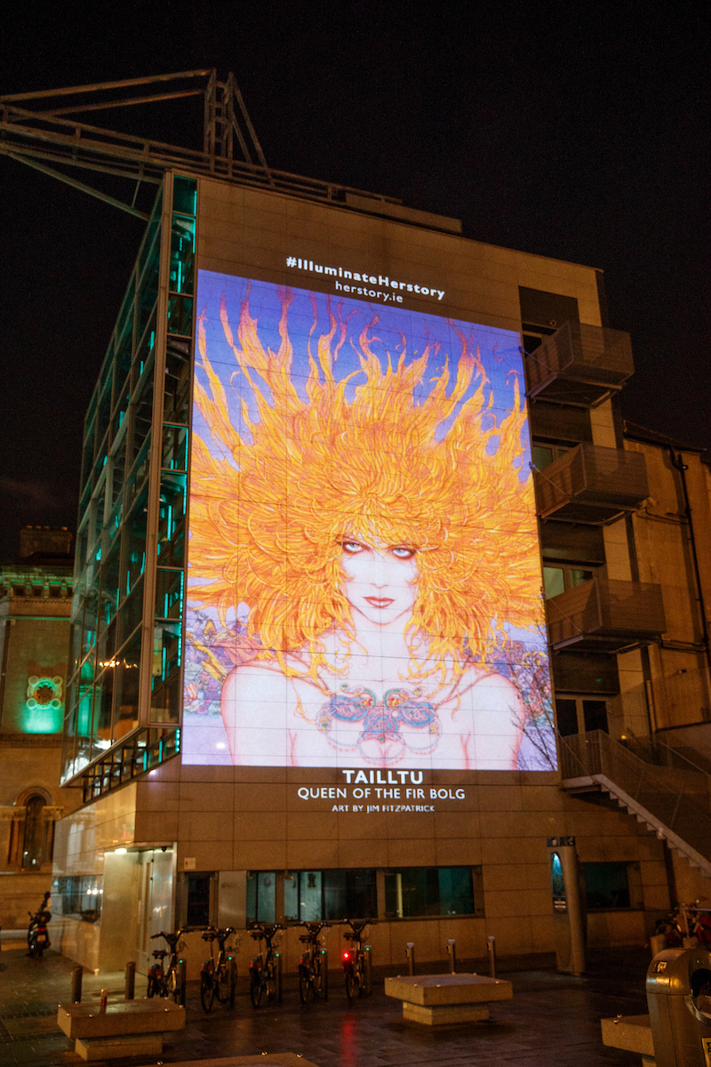 Art by Jim Fitzpatrick, photo by Andres Poveda