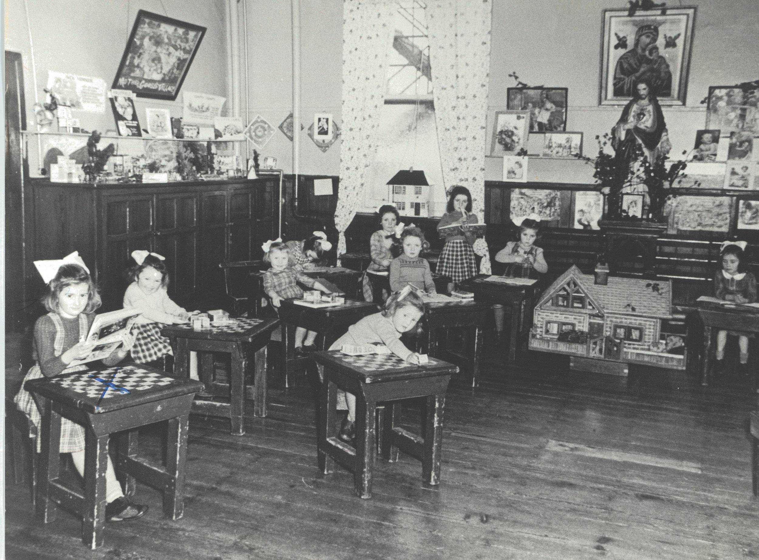 Mary (left) at the Good Shepard Industrial School