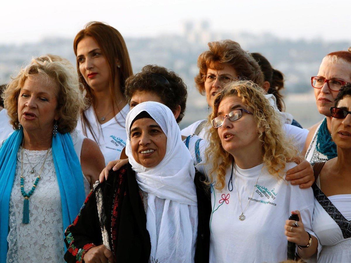 Israeli and Palestinian women in the Women Wage Peace march