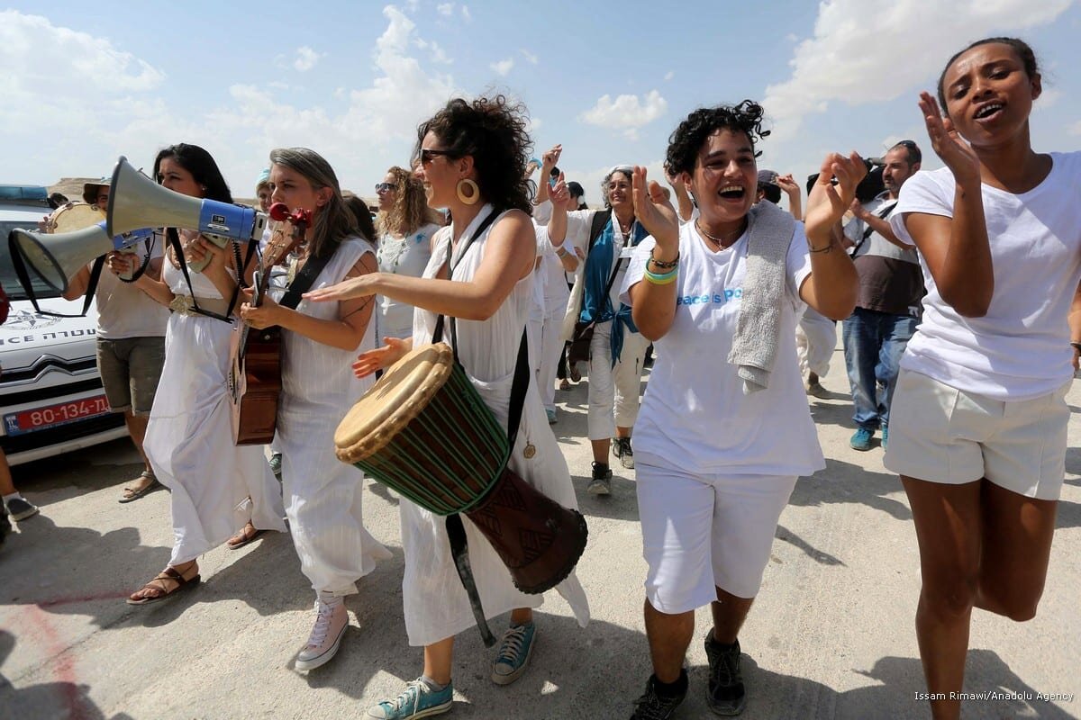 Palestinian and Israeli women march for Peace in 2017