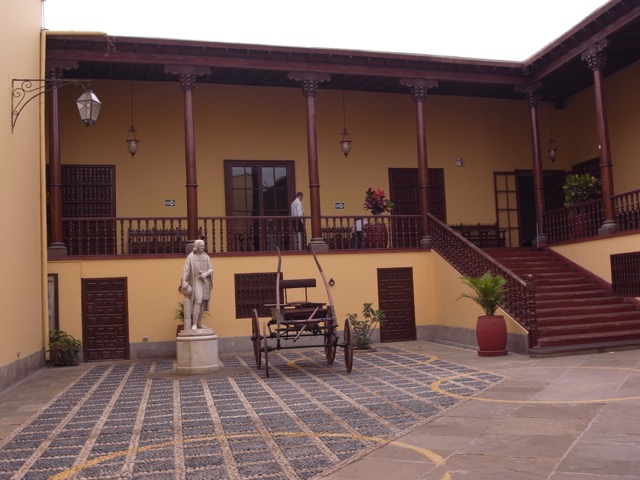 Traditional Trujillo Courtyard. 
