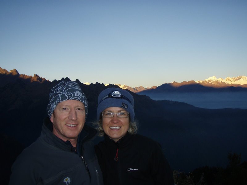 Inca Trail Extension - Hikers at Phuyupatamarca.JPG