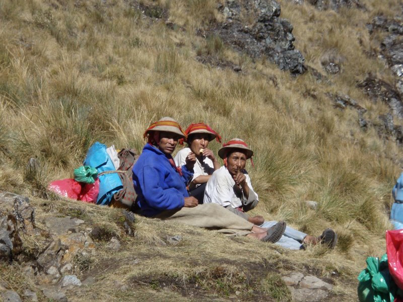 Inca Trail Extension - Porters at Rest.JPG
