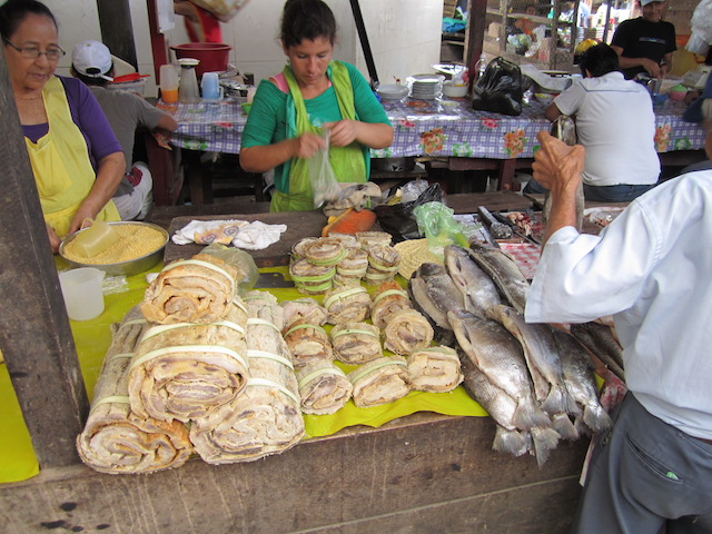 Iquitos, Loreto - Belen Floating Market - Fish Stall.JPG