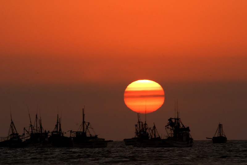 Northern Beaches - Piura & Tumbes - Sunset over Fishing Boats.jpg