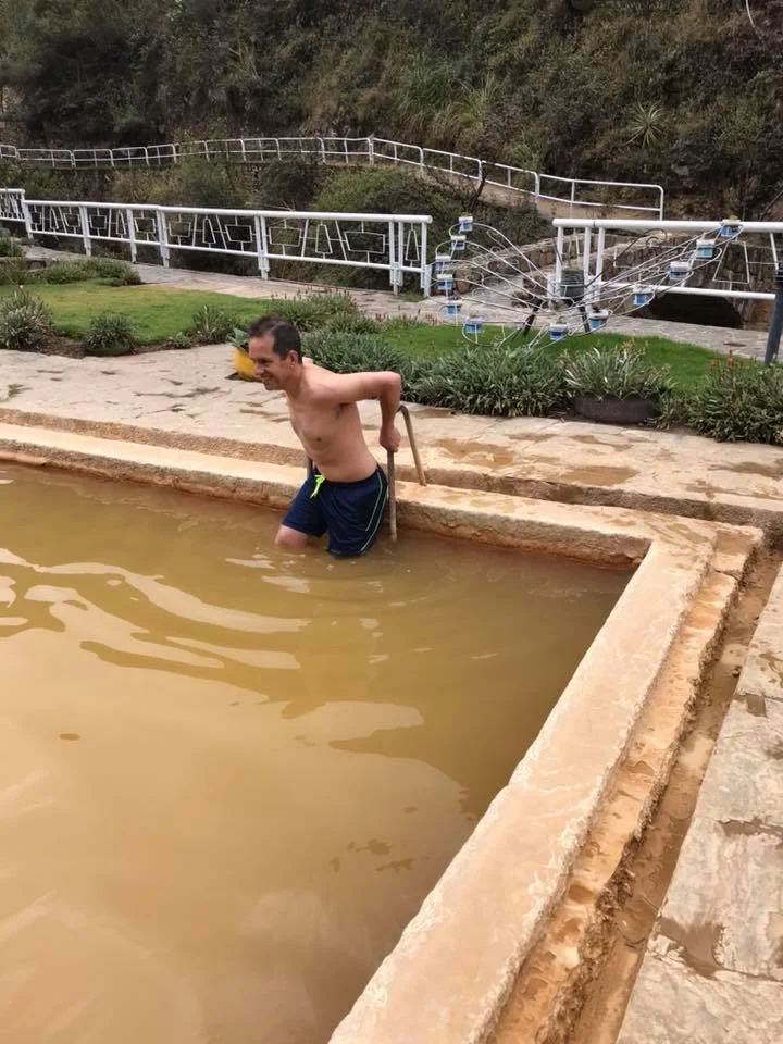 The Lares trek started well. We had a 3 hrs drive to the Lares hot spring, and had lunch there. Andy took advantage of the hot spring but I wasn’t too keen on getting wet!