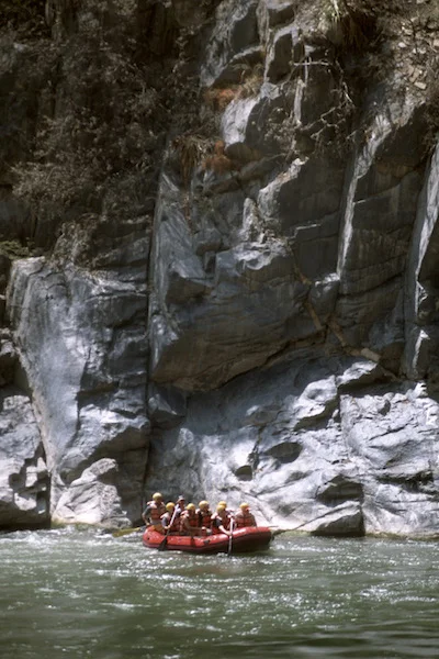 A quiet section on the Apurimac River.