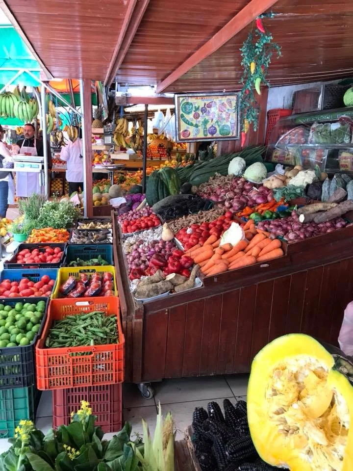 Fresh fruit & vegetables at San Isidro Market.