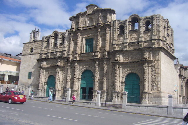 Cajamarca Cultural 4D - Cathedral - Plateresque Facade.JPG