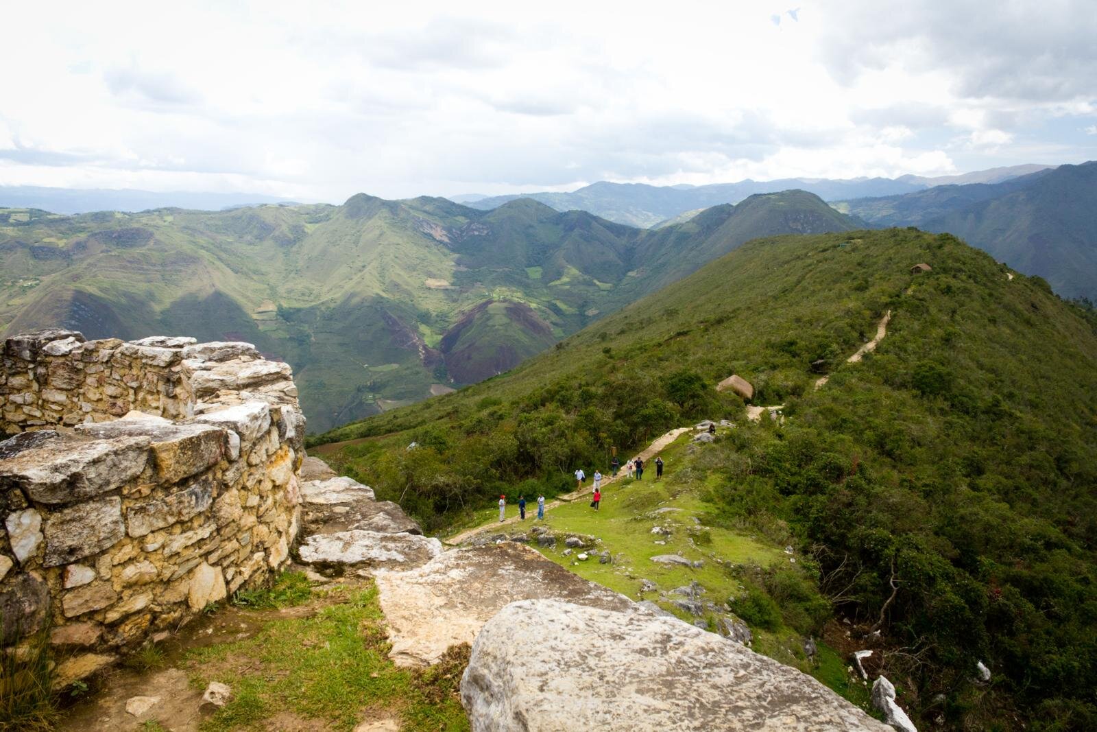 Chachapoyas to Kuelap Hike - View of Path from Cable Car.jpg