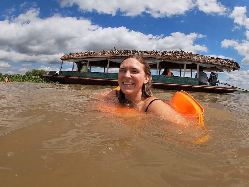 Brewster x 2 - Avatar Lodge - Swimming in Amazon River.JPG