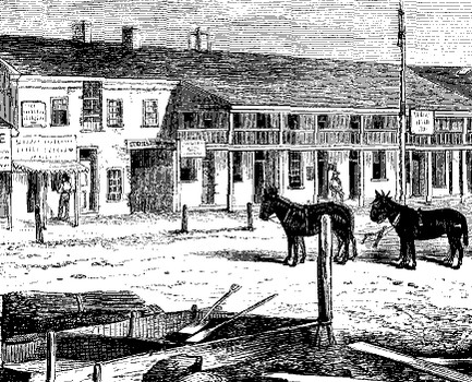 The Salt Lake House in about 1860. 