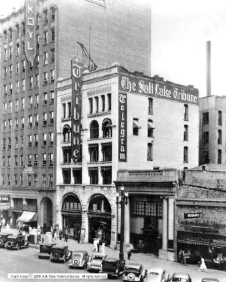 Main Street in Salt Lake City, Utah in 1939. 