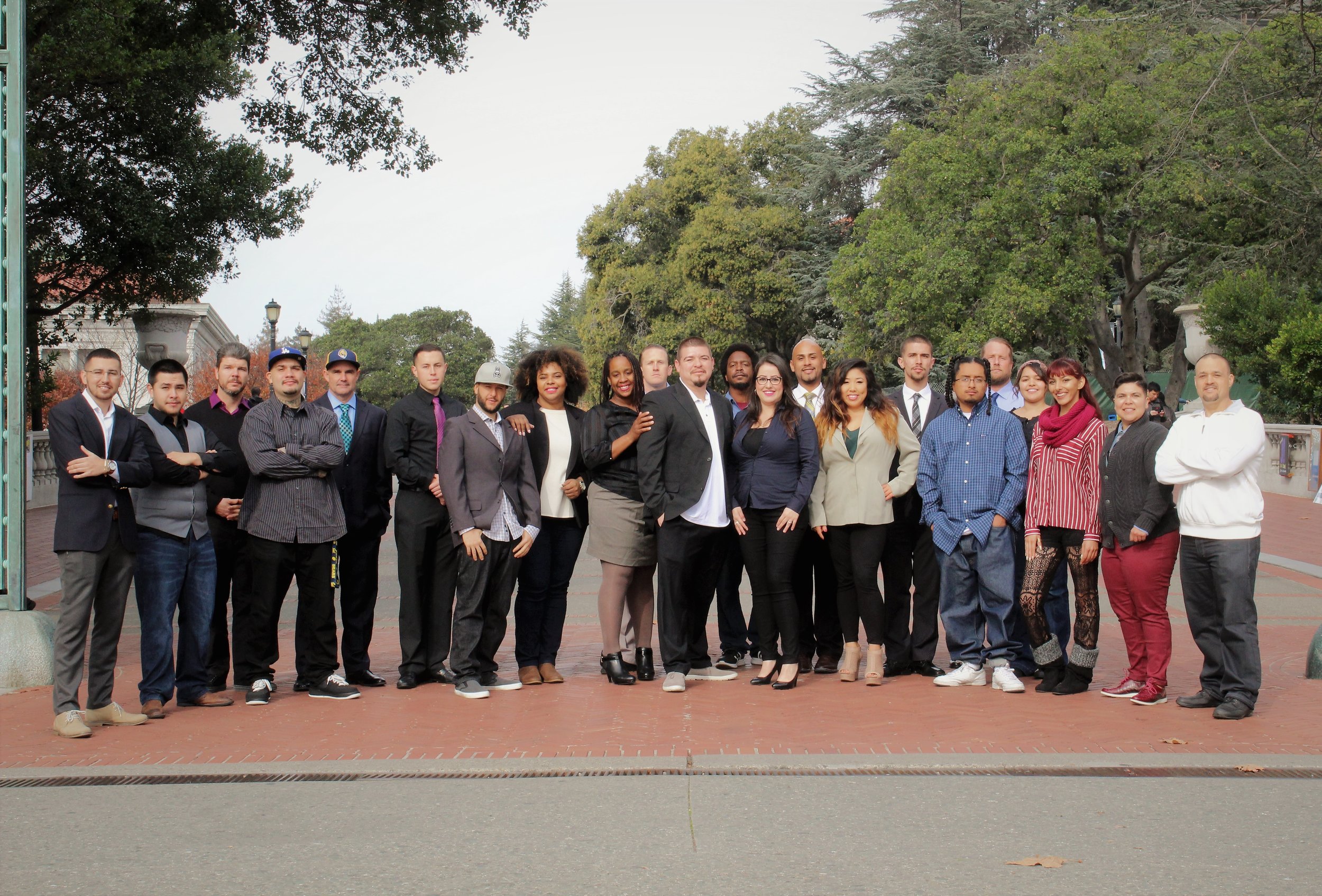  Professional development day and group photo with students and staff members of the Berkeley Underground Scholars. 
