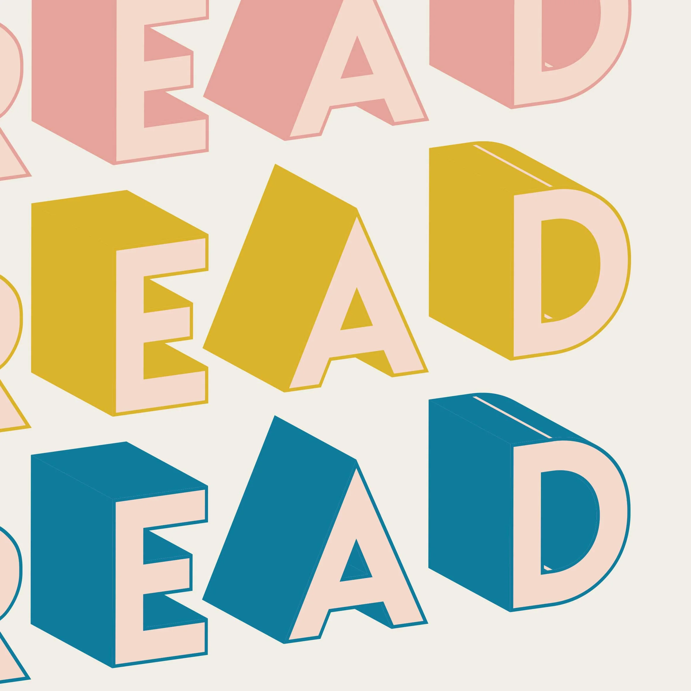 READ READ READ print — Seb & Charlie Design + Illustration©