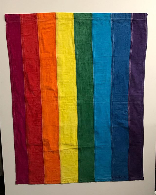 In service with the @glbt_history today on the Qurban and got to see an original Gilbert Baker Pride flag. #NBD #getoutthere #nothingstraightaboutnature