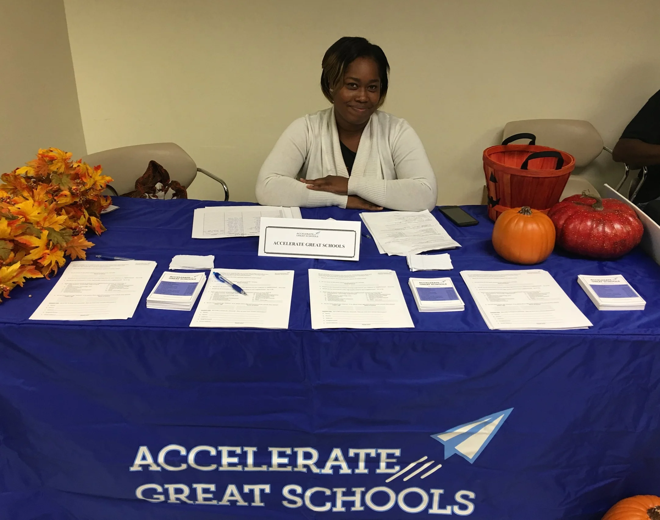 Public Ally Tanisha Chapman participates with Accelerate Great Schools at a Greater Cincinnati Urban League Fall 2016 event. 
