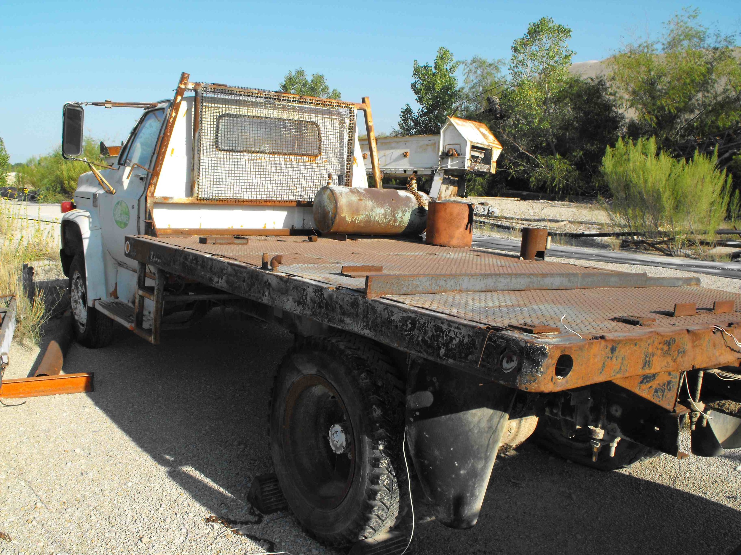 Image of an Old Flat Bed Truck