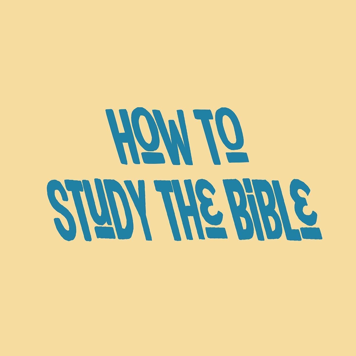 Swipe to see tips on how to study your Bible!