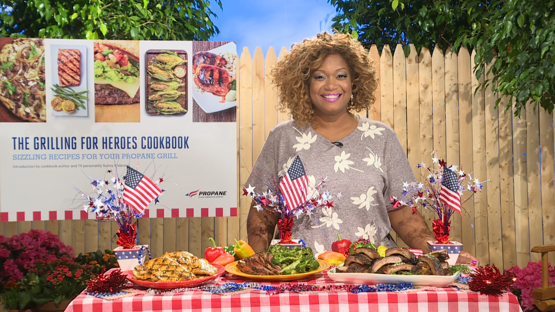 Outdoor/Backyard Set for "Grilling for Heros"