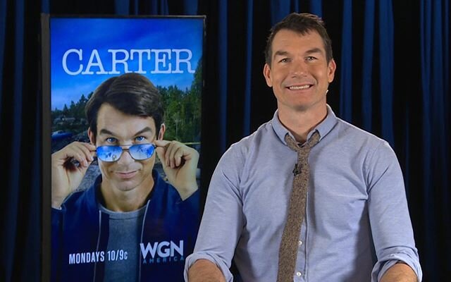 Had a blast on set with Jerry O&rsquo;Connell who dropped by to give us the scoop on #carterWGNA season 2 premiering tonight @ 10p on @wgnamerica