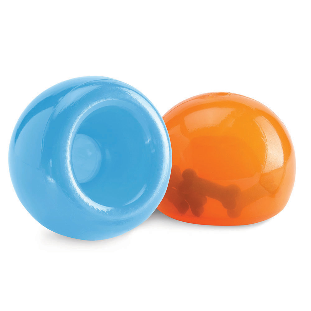 Wobble Ball 2.0 Dog Treat Dispenser Toy (Orange) from PLAY - The