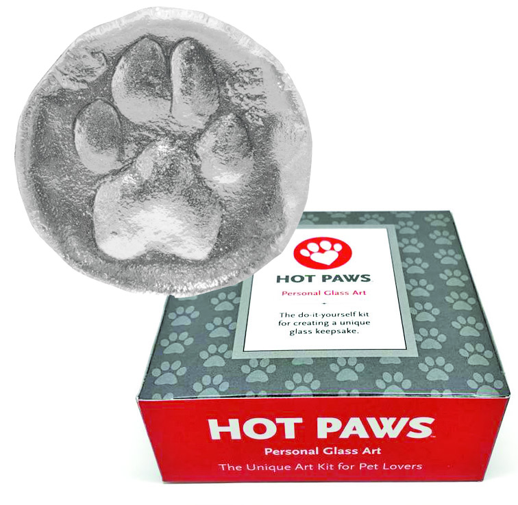 Personalized Glass Paw Print Keepsake —  Modern  Dog Shop