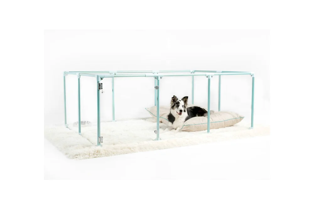 clear dog pens
