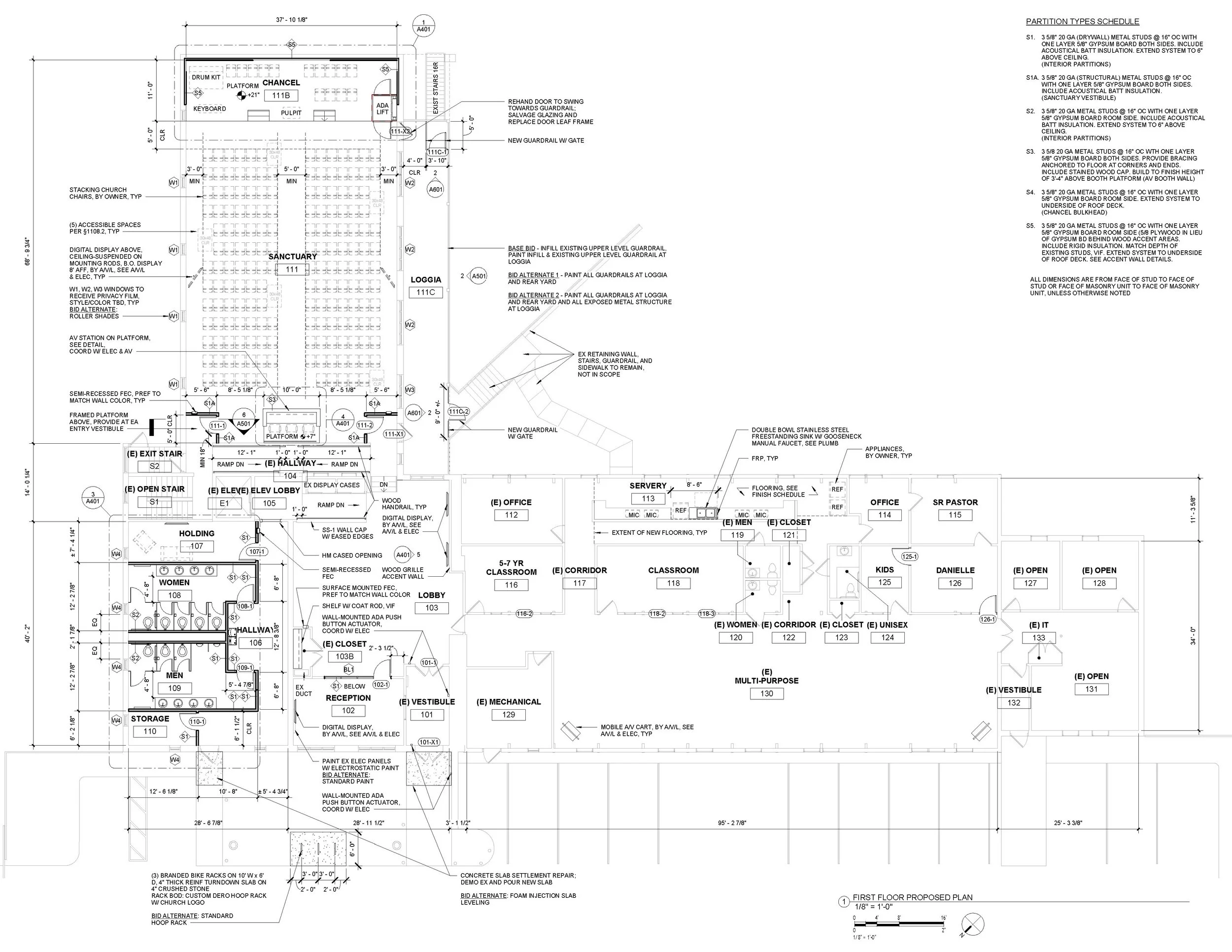 church floor plan