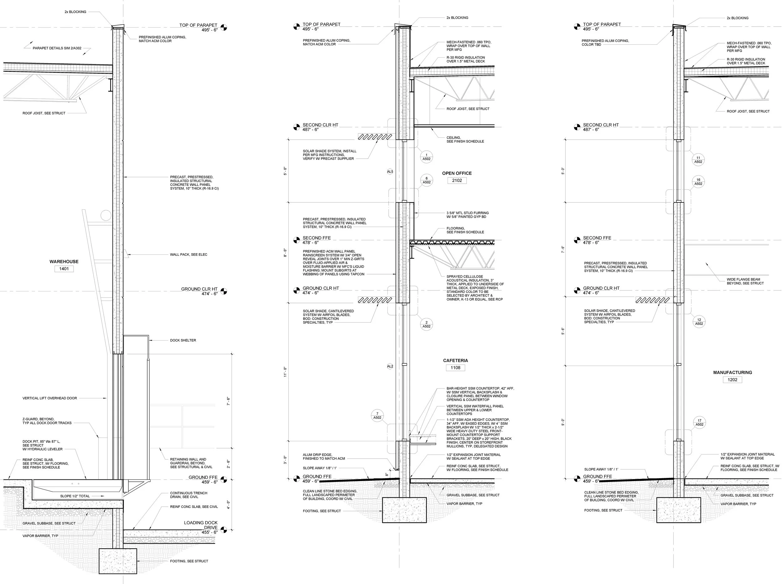 Wall sections