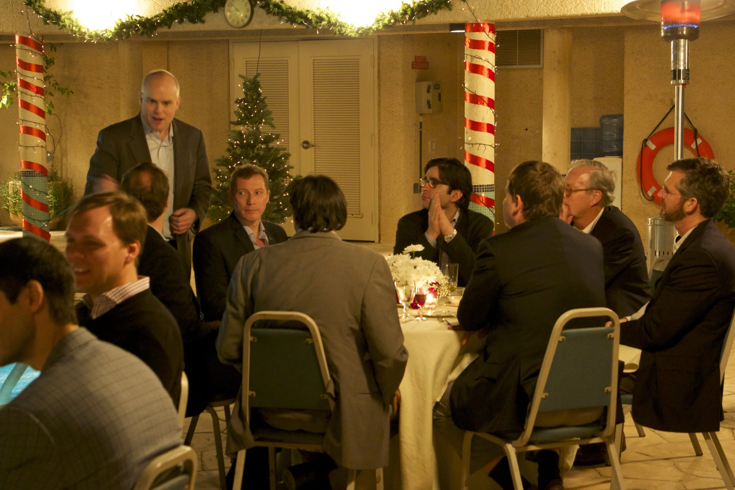 Gracia welcoming U.S. Delegates at Ambassador's Residence, Riyadh
