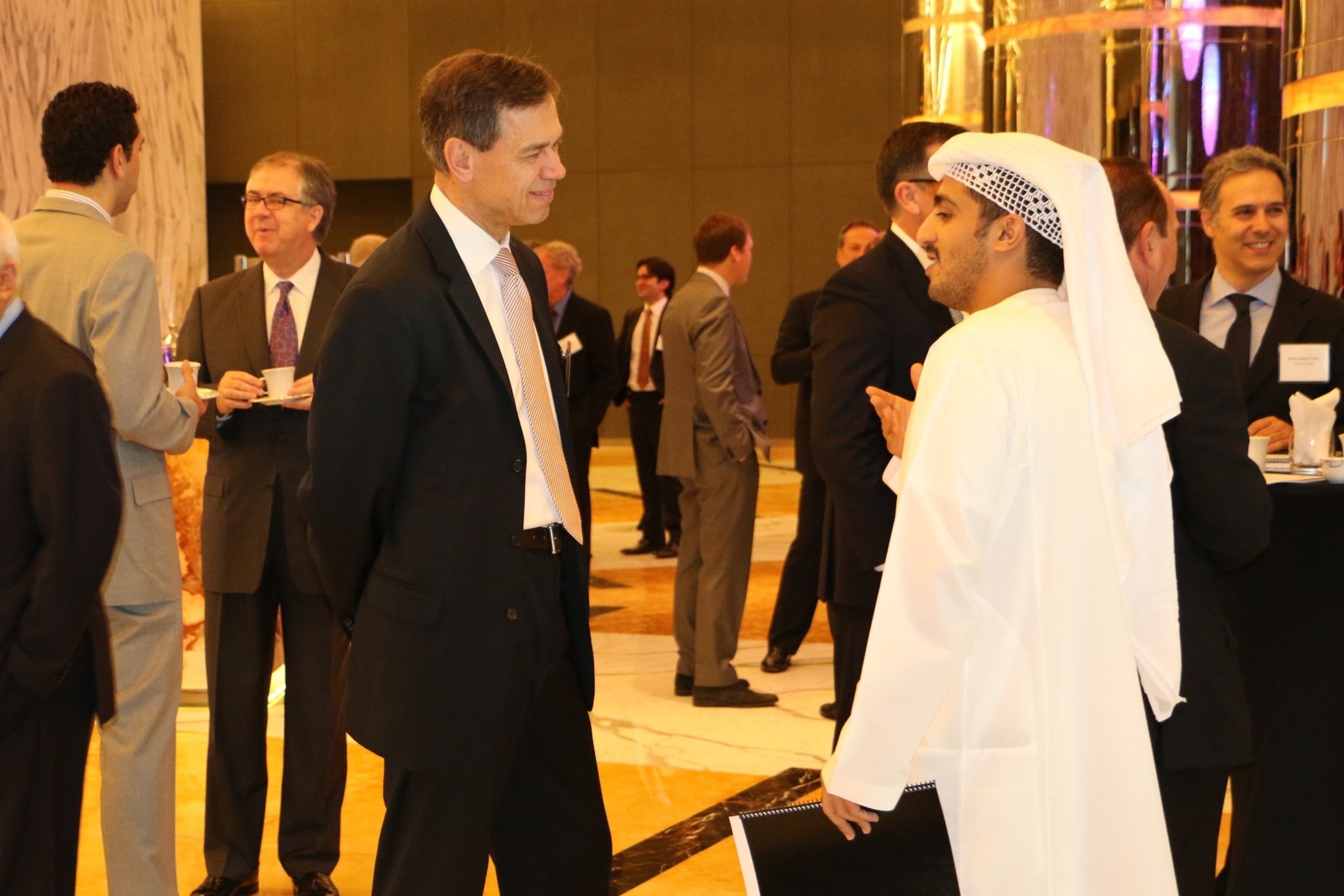 Embassy Staff Mingle & Make Introductions in Abu Dhabi