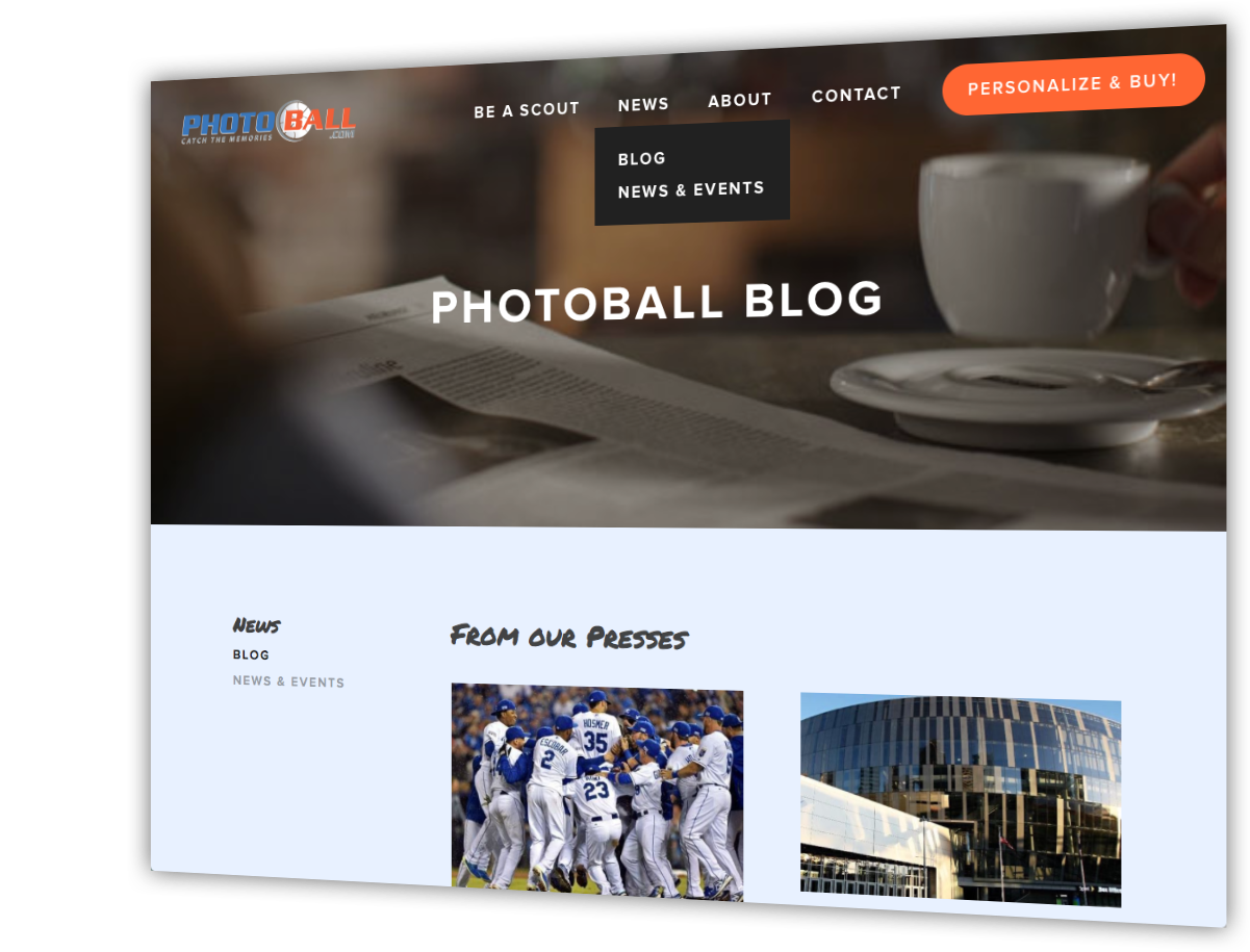    PhotoBall Blog, News, &amp; Events   