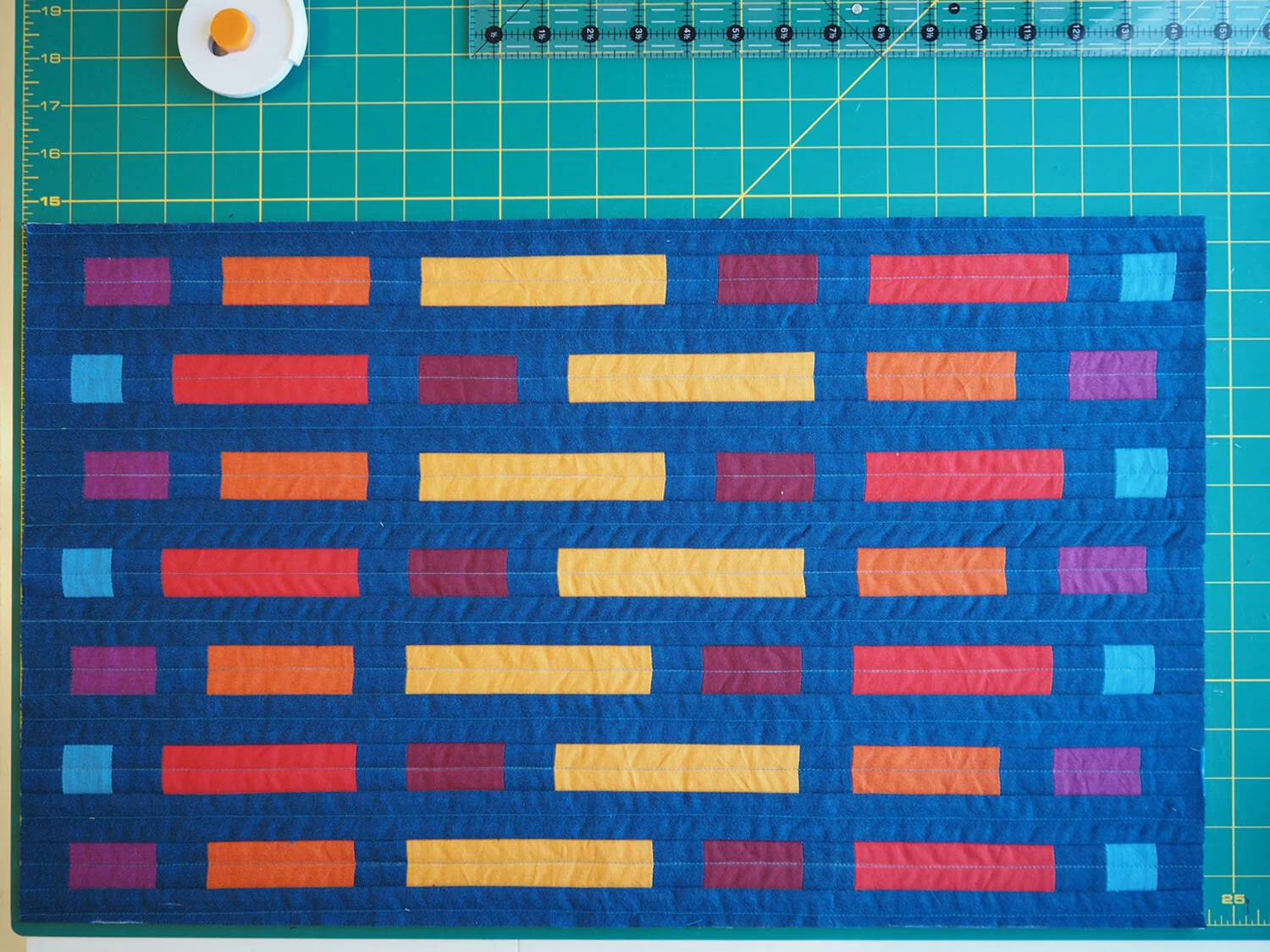  The trimmed and finished quilted pillowcase. 