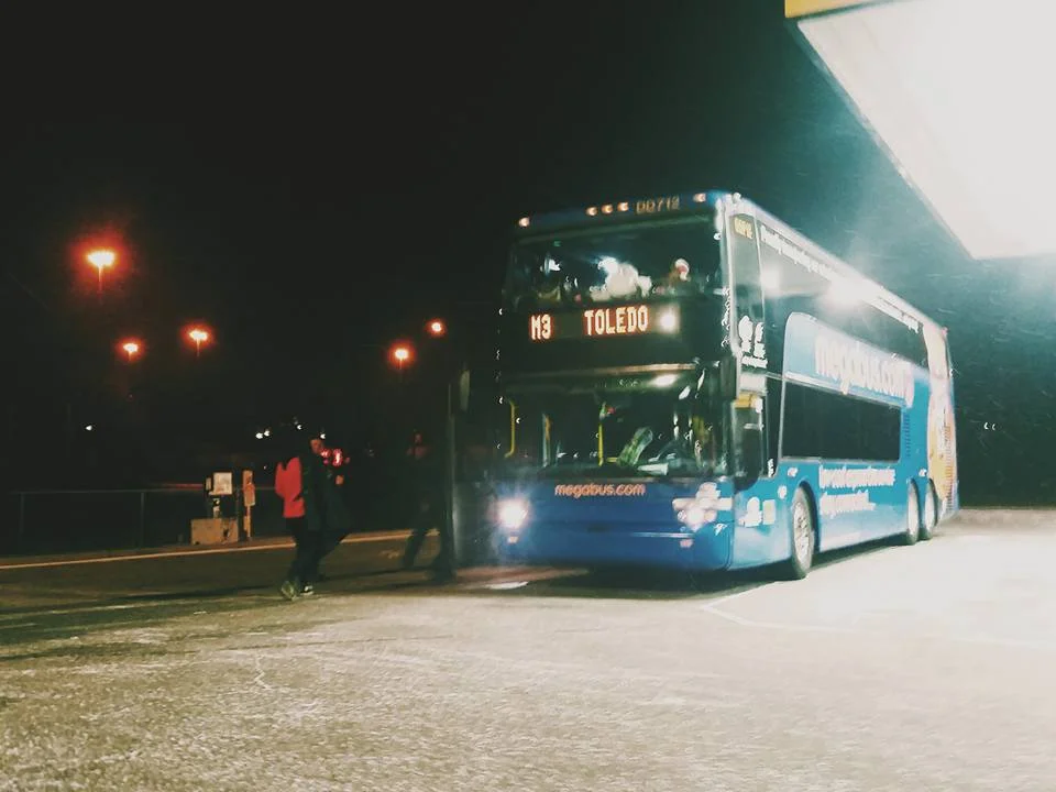 Mobile photo of my bus to Chicago, Illinois