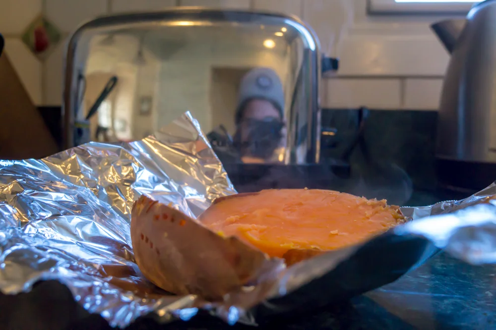 An Accidental Sweet Potato Selfie.