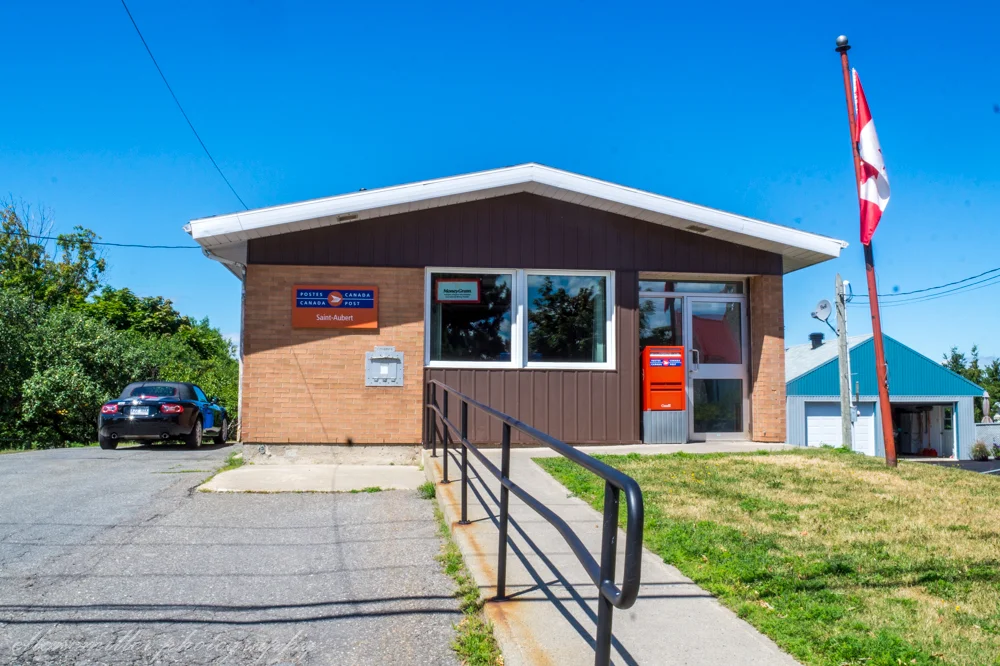 The Saint Aubert post office.