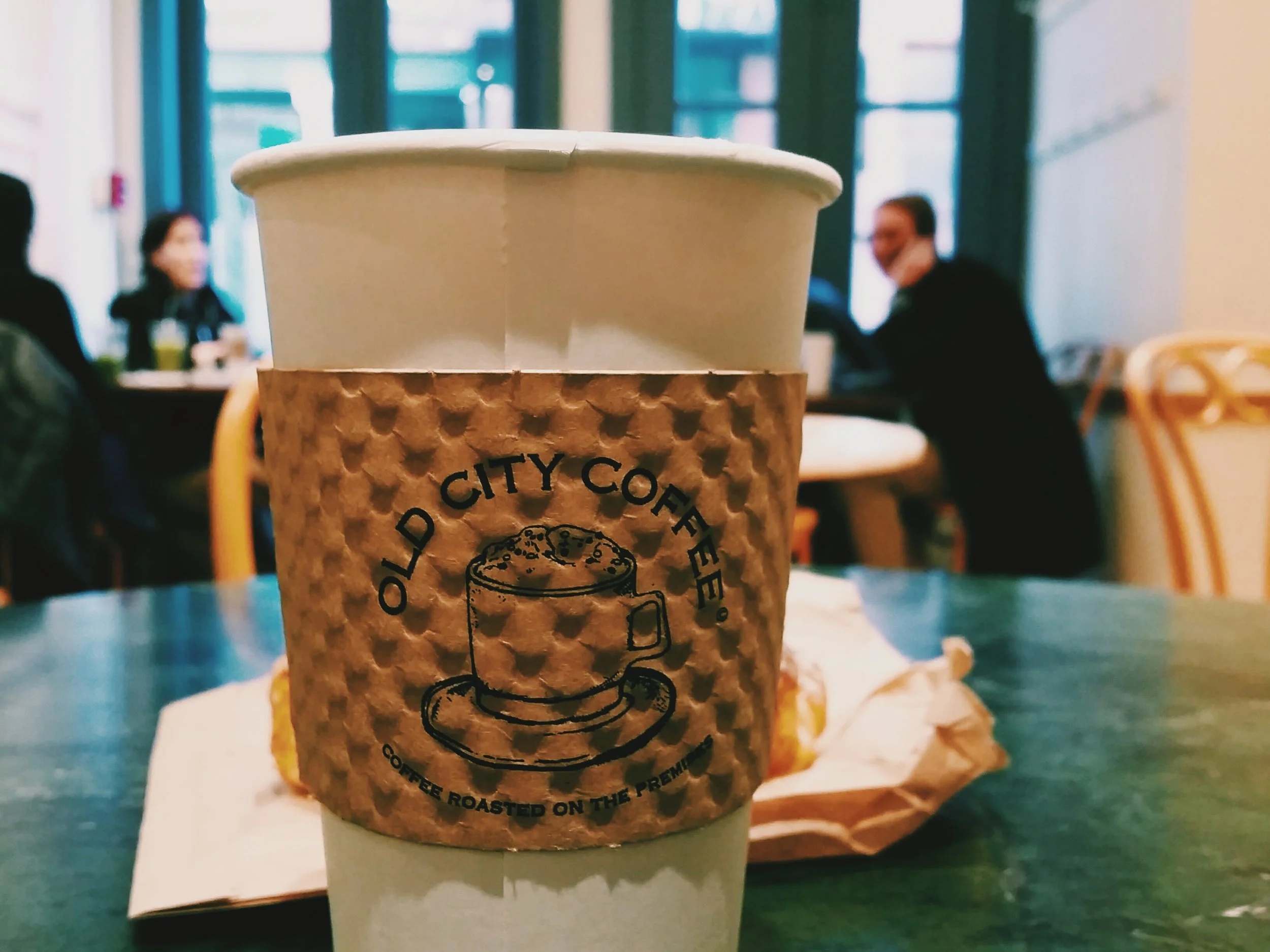 Latte at Old City Coffee. Philadelphia.
