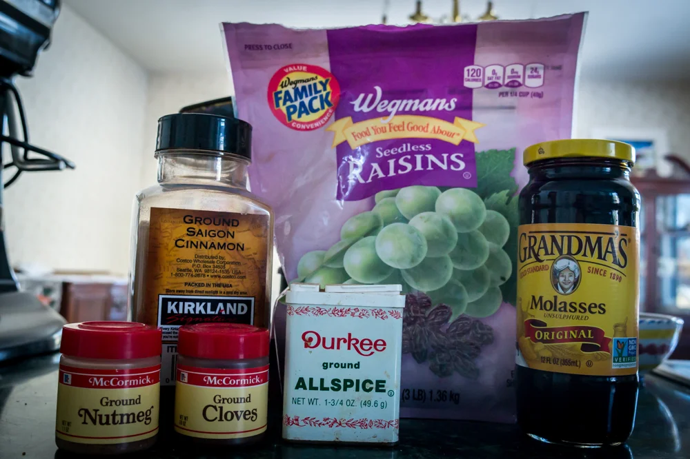 Ingredients (minus the oats and coconut milk)