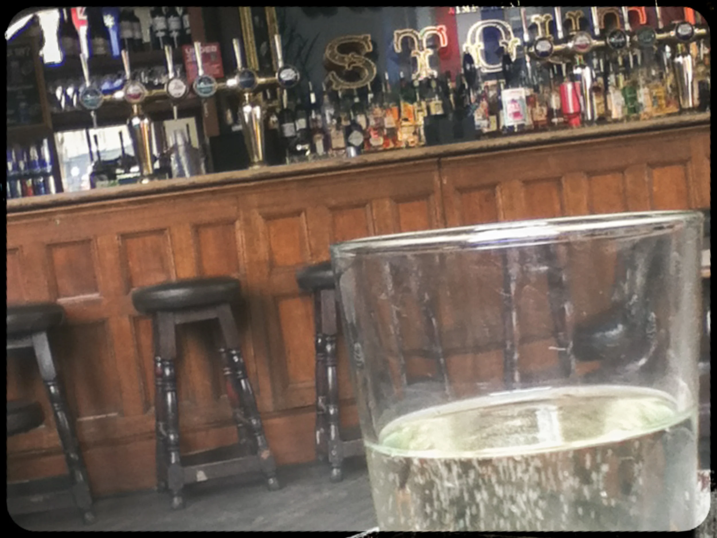 Briska pear cider at The Old Blue Last pub, East London
