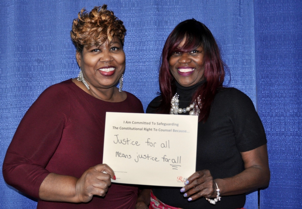 From left,  Thelma Michell  and  Janice Sewell , conference attendees
