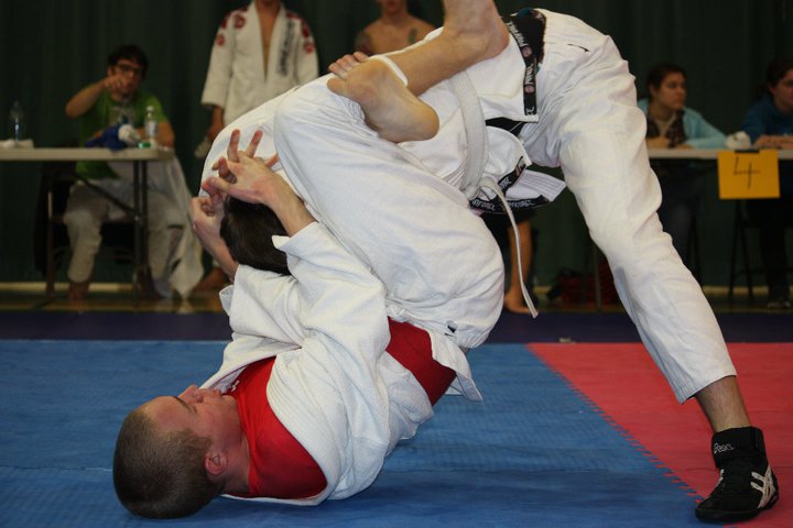My very, very brief career in jiu jitsu - shortly before my hip went “ splat .”
