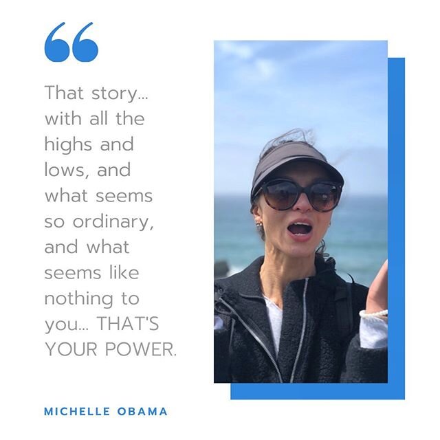 Here&rsquo;s a quote I&rsquo;ve been pondering, and my new favorite after watching Michelle Obama&rsquo;s new Netflix doc, Becoming. &ldquo;Your story is what you have, what you will always have, it is something to own&rdquo;. This one is an excerpt 