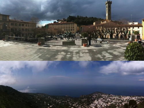 Top = Fiesole, neighbor of Florence. Bottom = Capri, famous Italian island.