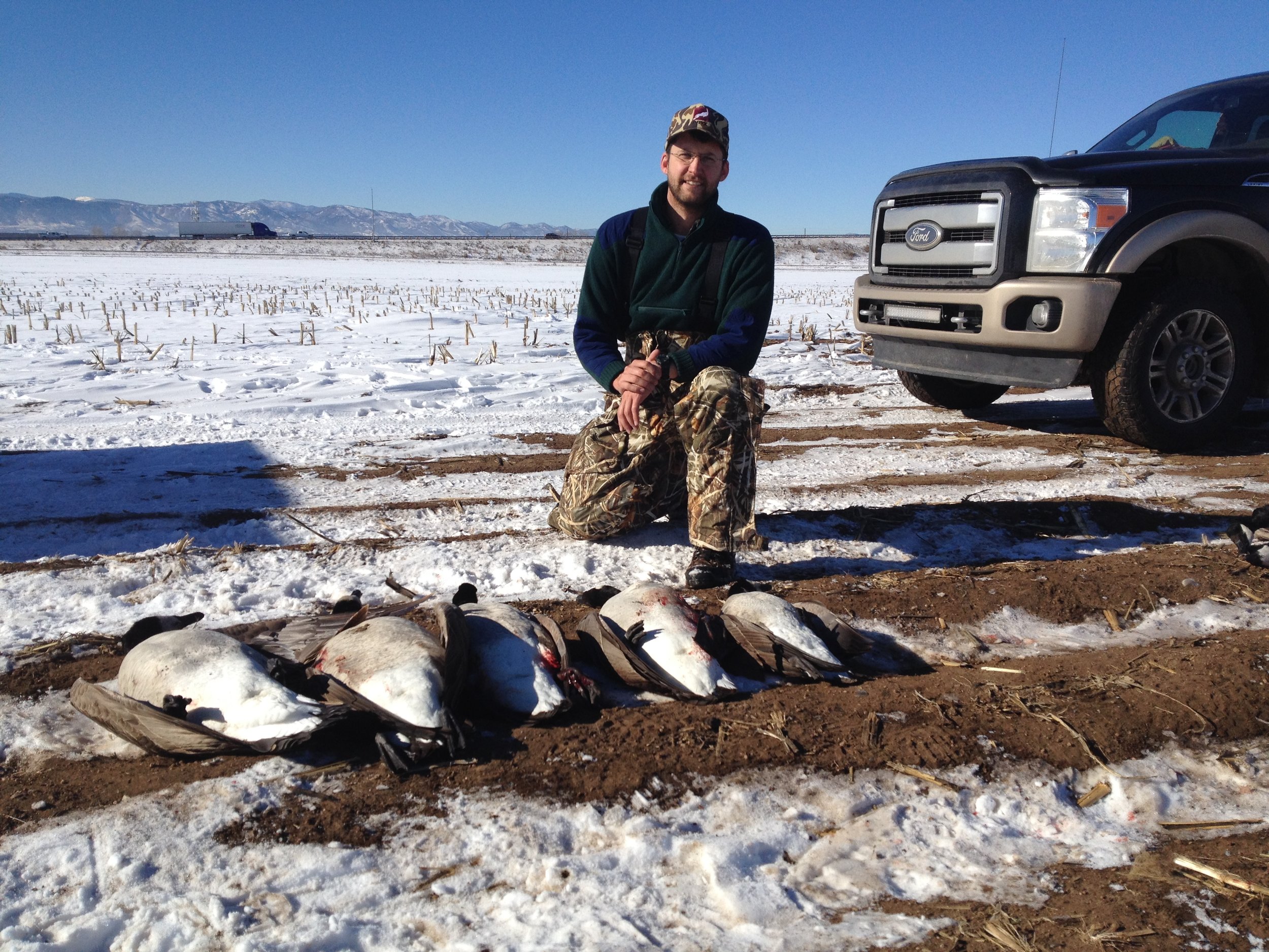 Nate Gilbert is an attorney and avid outdoorsman, seen here on a successful 2016 Front Range goose hunt. As an active hunter in Colorado, Nate has built his practice as a hunting lawyer helping hunters, guides, and outfitters understand their rights and representing their interest in court. If you receive a violation while pursuing your outdoor dreams, contact a Colorado Hunting Violation Lawyer as soon as possible.