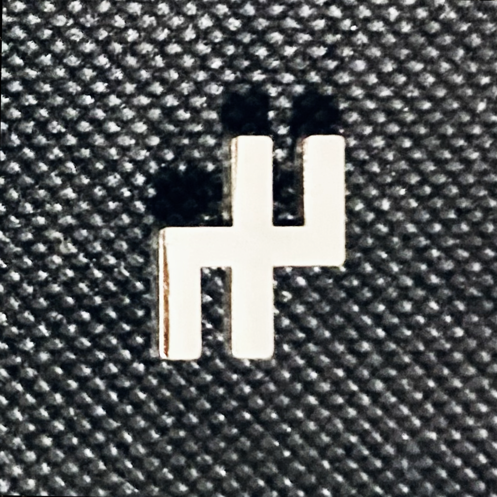XAMBUCA 'Straightbar' Logo Metal Lapel Pin — X A M B U C A