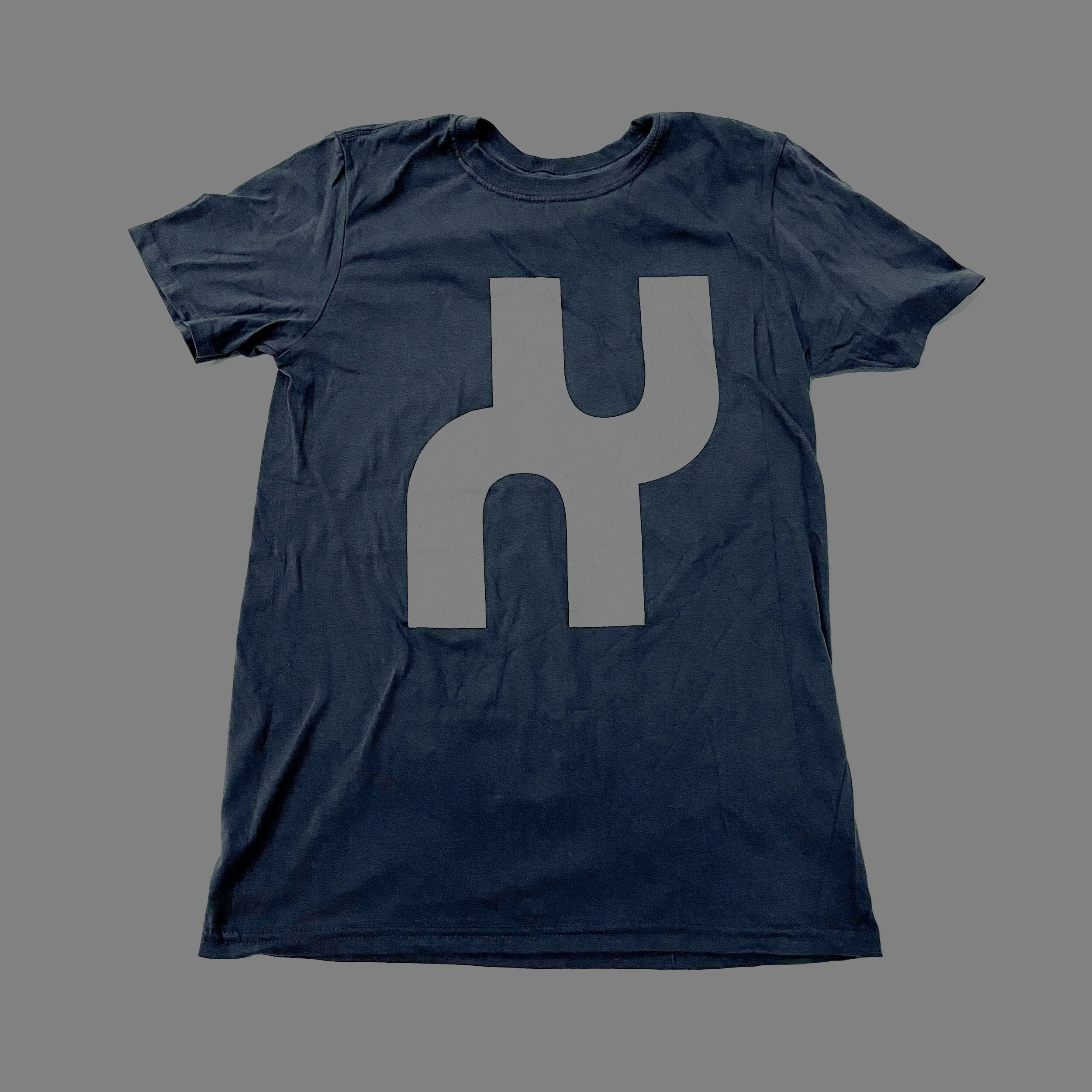 XAMBUCA silver ink on gray (logo and spermatoza) t-shirt